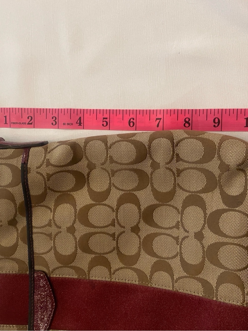 Coach Signature Crossbody Stripe File Bag Center Stripe F28502 - Picture 17 of 17